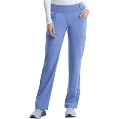 Cherokee iFlex Mid Rise Straight Leg Pull-on Scrub Pant